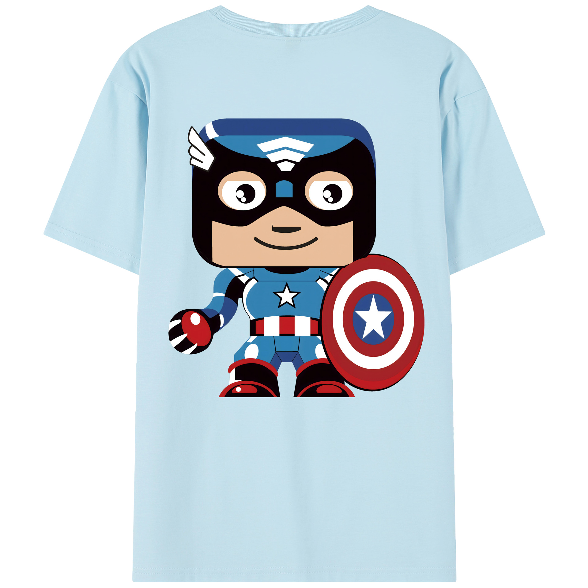 （画像用） アベンジャーズ The Avengers 綿100％半袖Tシャツ（背面プリント）